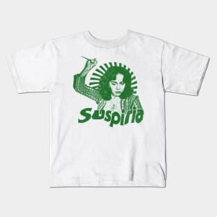 Suspiria - horror film green solid style (exclusive art) Kids T-Shirt